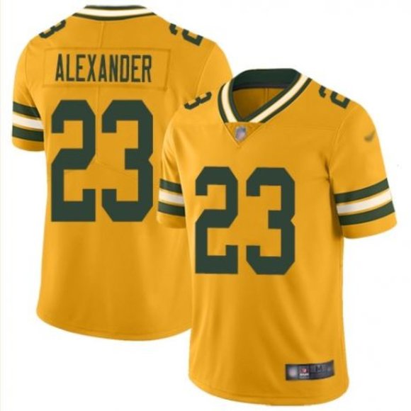 gold packers jersey